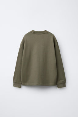 HEAVY WEIGHT EMBROIDERED SLOGAN T-SHIRT - Zara фото 2