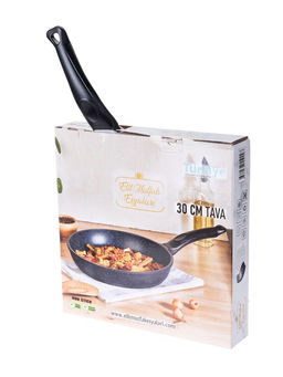 Сковорода 24 см с АПП, цвет: черный, арт. ELTTV10102002-24