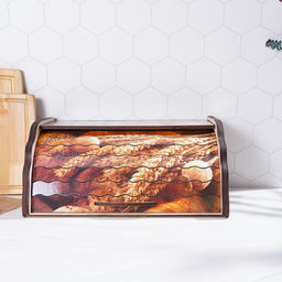 Хлебница деревянная Доляна «Ржаное поле», 38.3×28×17.3 см