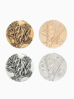 Цена за 12 шт. Брошь «Конгрев Листья», МИКС