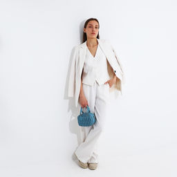 Сумка кросс-боди на молнии, цвет голубой - Simaland фото 8