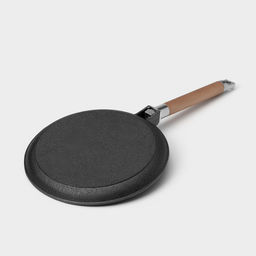 Сковорода блинная Wild Kitchen, d=24 см, лопатка и губка в комплекте, чугун  фото 6