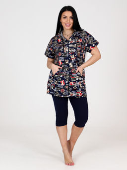 ДК-265 бриджи ДОМАШНИЙ ЖЕНСКИЙ КОСТЮМ (Красный парус)