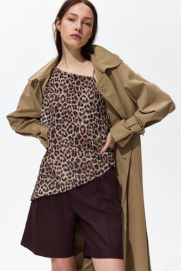 Pantal?n corto sastre en mezcla de lino - H&m фото 6