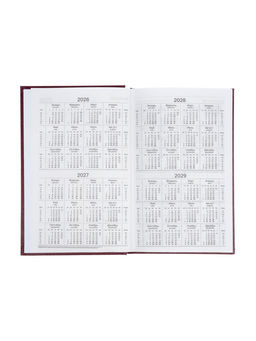 Ежедневник датированный Calligrata, А5, 2026, твёрдая обложка из бумвинила, 168 листов, коричневый