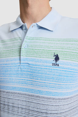 Erkek A__k Mavi Regular Fit Polo Yaka Ti__rt - U.s. polo assn фото 6