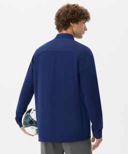 Джемпер ветрозащитный JOGEL PREMIER PerFormPROOF 1/4 Zip Wind Top, темно-синий  фото 7