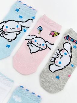 Cinnamoroll Desenli K?z ?ocuk Patik ?orap 5li