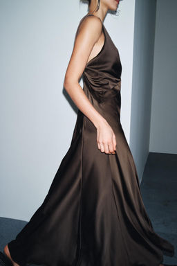 ZW COLLECTION LIMITED EDITION LONG SATIN DRESS - Zara фото 4