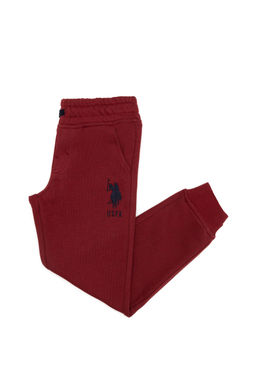 Детские спортивные штаны вишневого цвета - U.s. polo assn фото 5