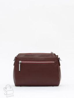 Сумка женская кожаная 1025C burgundy red Polina&Eiterou в Новосибирске