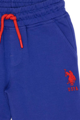 Синие вязаные шорты для мальчика - U.s. polo assn фото 6