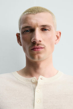 JERSEY CUELLO PANADERO LINO - LANA / Crudo - Zara фото 5