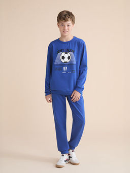 Bisiklet Yaka Erkek ?ocuk Sweatshirt