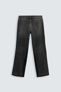 JEANS FLARE FIT ROTOS / Negro - Zara фото 7