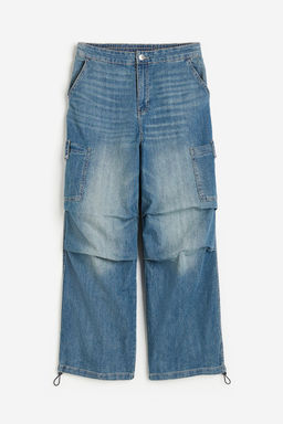 Pantal?n parachute en denim