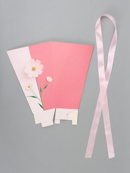 Цена за 2 шт. Переноска для цветов на лентах «Подарок», 17×25×9 см