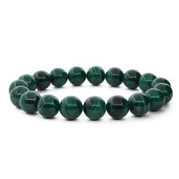Малахит (Заир) 10мм, браслет "Классика", 18см