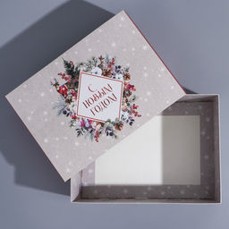 Подарочная коробка складная, «Новогодняя акварель», 25×18×10 см, Новый год