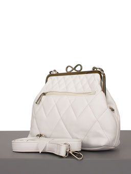 LACCOMA сумка Ева-Л815-белый эко кожа хлопок  фото 4