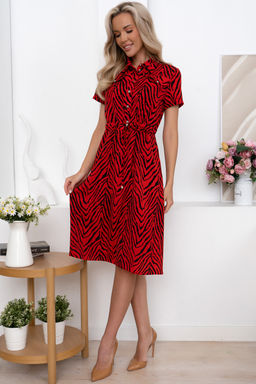 Платье Open Style 6834 красный