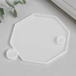 Молд силикононовый «Шкатулка многогранник - крышка» 10,3 х 10,3 х 0,7 см