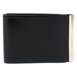 Зажим для купюр Croco-зк-300 (карм на мелочи, 2 кнопки) натуральная кожа черный шик (1) 205853  фото 2