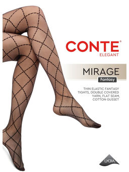 Колготки женские Conte Fantasy MIRAGE (40/1) - nero
