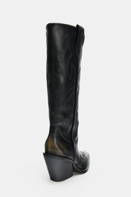 BOTA COWBOY BORDADOS / Negro - Zara фото 7