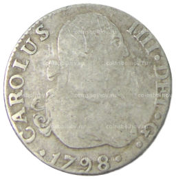 2 реала 1798 года Испания