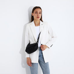 Сумка из искусственной кожи, 20х16х8.5 см, чёрный цвет - Nazamok фото 7