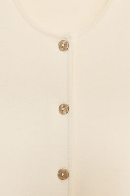 CHAQUETA PUNTO CINTUR?N / Crudo - Zara фото 8