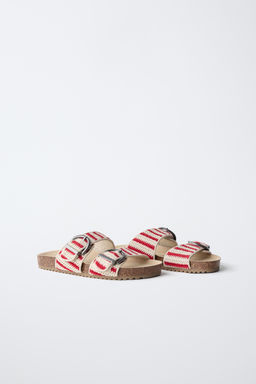SANDALIA HEBILLAS CROCHET / Rojo - Zara фото 2