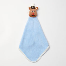 Полотенце кухонное Доляна Олень, цв. голубой 30*30 см 270гр/м2  фото 2