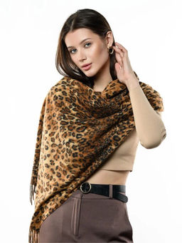 Яркий палантин с анималистичным принтом - Pretty mania фото 9