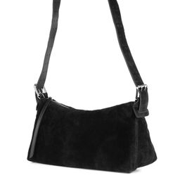98137 black, Женская замшевая сумка, Barcelo Biagi