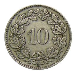 10 раппенов 1922 года Швейцария