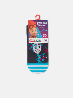 Цена за 2 пары CONTE-KIDS ФИКСИКИ Носки детские темно-серый