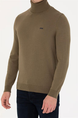 U. S. Polo Assn Мужской базовый свитер цвета хаки - U.s. polo assn фото 13