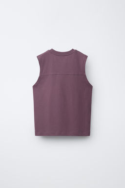 CONJUNTO JOGGING CAMISETA Y BERMUDA TEXTO / malva-sucio