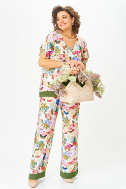 Костюм Svetlana Style 2120 молочный+принт