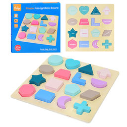 Пазл-вкладыш Разнообразие фигур