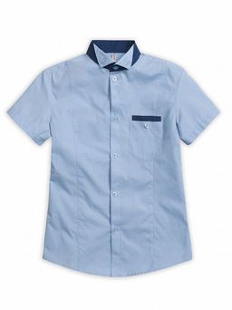 PELICAN, сорочка верхняя для мальчиков, Голубой  фото 3