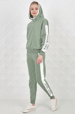 Арт. 2355 Костюм с брюками женский 44-52 (5 шт) Цвет:верх- кэмел, белый, низ- кэмел, белый - Калинка фото 11