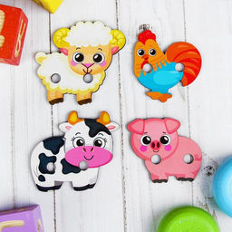 Деревянная игрушка-шнуровка Ферма - Лесная мастерская фото 7