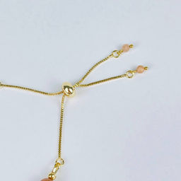 Браслет регулируемый из Солнечного камня от 16 см