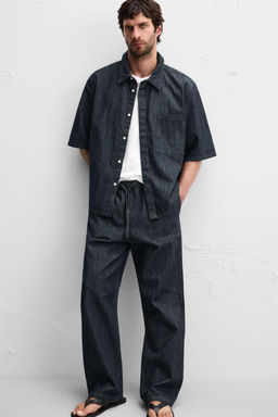 RELAXED FIT DENIM SHIRT - Zara фото 13