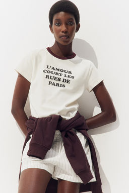 Camiseta ajustada de algodon