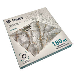 Весы напол. электр. DELTA 180 кг. 30*30см."Белый мрамор" арт. D-9015