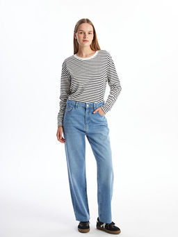 Straight Fit Kad?n Jean Pantolon